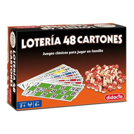 Juego De Mesa Loteria 48 Cartones Clasicos Didacta Kanata