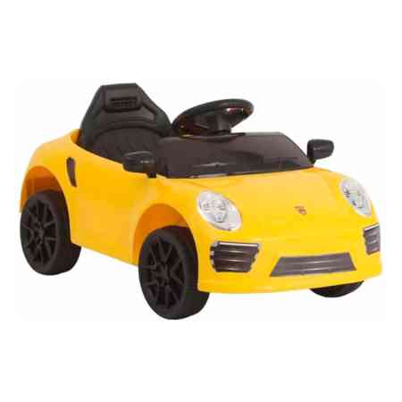 Auto A Bateria Tipo Porsche Amarillo 6v Para Niños - Bebesit