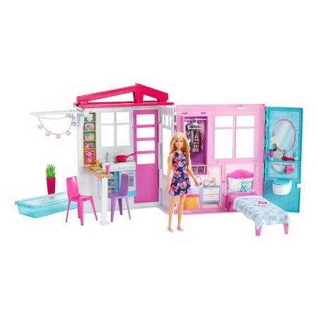 Casa Barbie Con Muñeca Fxg55 Mundo Kanata