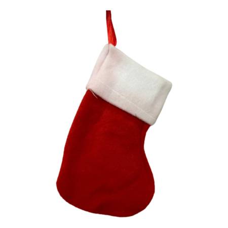 Bota Navideña Mini Afelpada 12698 Navidad Mundo Kanata - Imagen 2