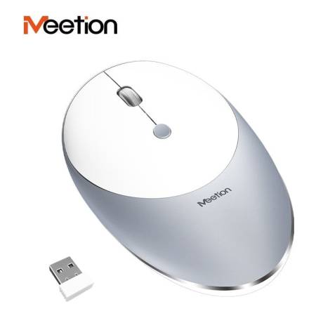 Mouse Inalambrico Meetion R600 Silver Mundo Kanata - Imagen 3