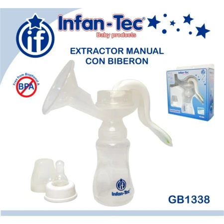 Saca Leche Ordeñador Infan-tec Manual 1338 Mundo Kanata - Imagen 2