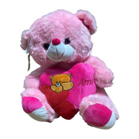 Peluche Perro Con Corazon 40 Cm W500 Mundo Kanata