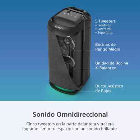 Parlante Bluetooth Inalámbrico Portátil Sony Xv800 Kanata - Imagen 5