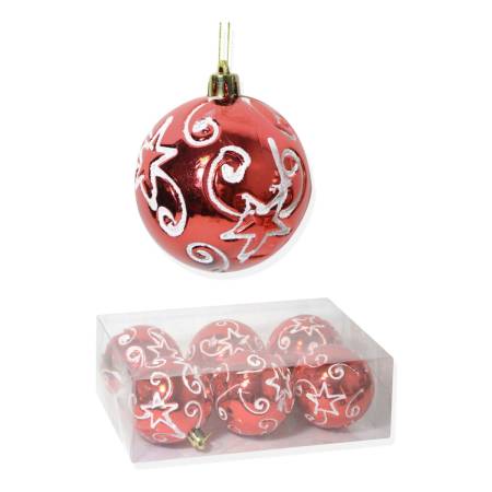 Chirimbolos 6 Cm X 6 Con Arabescos 14558 Navidad Kanata