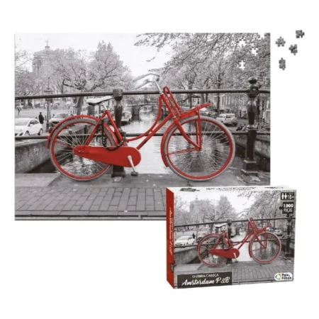 Juego Caja Puzzle 1000 Pcs Amsterdam Mundo Kanata - Imagen 2