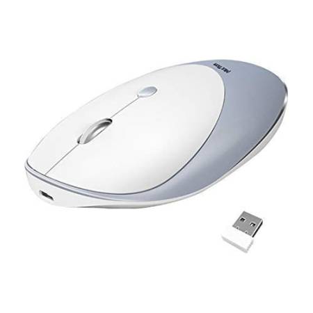 Mouse Inalambrico Meetion R600 Silver Mundo Kanata