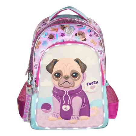 Mochila Footy Puppy Espalda Con Luz Led - Mundo Kanata