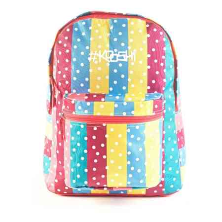 Mochila Escolar Kooshi Dots 17 Pulgadas Espalda Wabro 91322