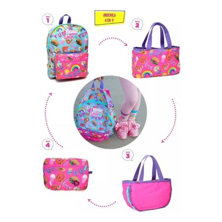 Mochila Convertible 4 En 1 Foodie Fun By Littlemissmatched - Imagen 2