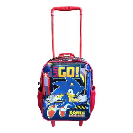 Mochila Con Carro Sonic Rojo 7938 Mundo Kanata - Imagen 2