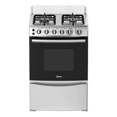 Cocina A Gas Con Grill Midea Mfo24ambmges Color Gris - Imagen 6