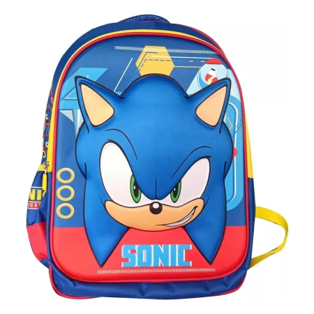 Mochila Sonic Azul 40 Cm 8362 Mundo Kanata