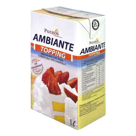 Crema Ambiante 1lt Ideal Para Decoración De Tortas Y Postres