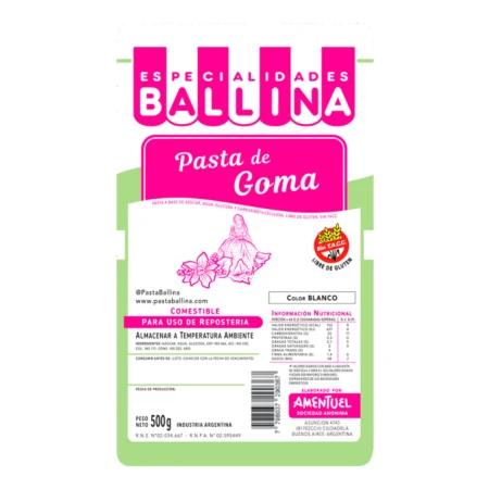 Ballina Pasta De Goma 500g