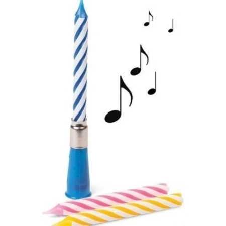 Vela Musical De 12cm Velita De Cumpleaños - Imagen 2