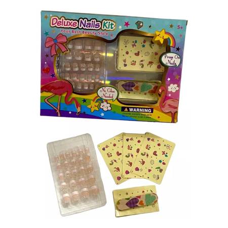 Juego De Niñas Uñas Adhesivas Plasticas Mundo Kanata