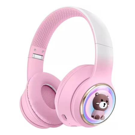 Auriculares Vincha Inalámbrico Con Diseño Oso Akz55 - Imagen 2
