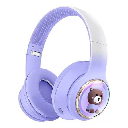 Auriculares Vincha Inalámbrico Con Diseño Oso Akz55