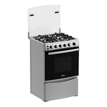 Cocina A Gas Con Grill Midea Mfo24ambmges Color Gris - Imagen 7