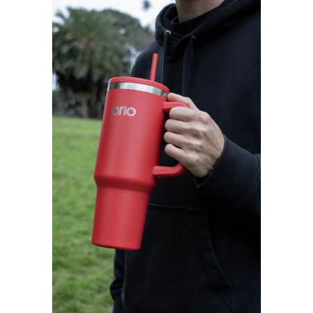 Vaso Térmico Brio Con Tapa Sorbito Cup 360 1200ml Color Rojo - Imagen 2