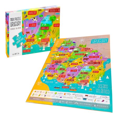 Maxi Puzzle - Mapa De Uruguay - Didacta - Kanata - Imagen 2