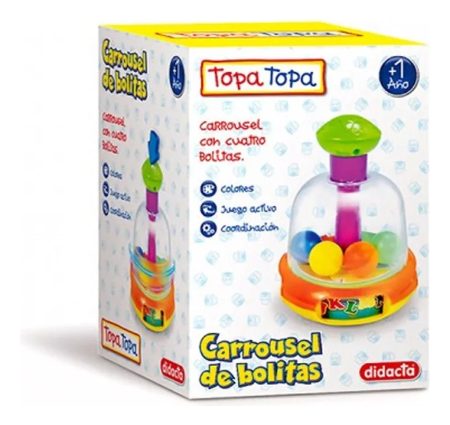 Juego De Mesa Didacta Carrousel De Bolitas Niños Niñas - Imagen 2