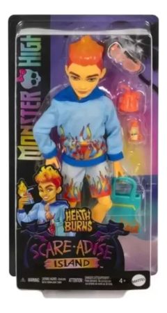 Muñeca Monster High Isla Terror Mattel Heath Burns Kanata - Imagen 2