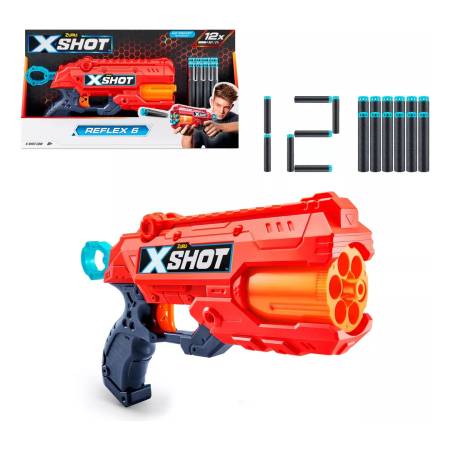 Pistola X - Shot Reflex 6. Original. Incluye 12 Dardos - Imagen 2