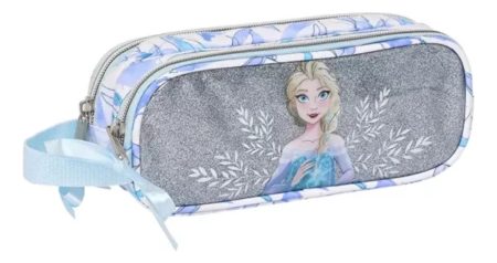 Cartuchera Con 2 Cierres Safta Frozen Elsa Escolar