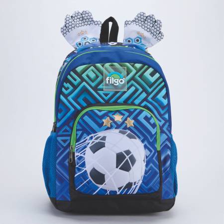 Mochila Escolar Filgo Air 18 Pulgadas Futbol Color Azul - Imagen 3