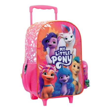 Mochila 16 Carro My Little Pony Wabro Color Rosa