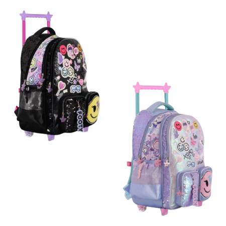 Mochila Happy Smile Carro 18 - F6161 Color Negro - Imagen 2