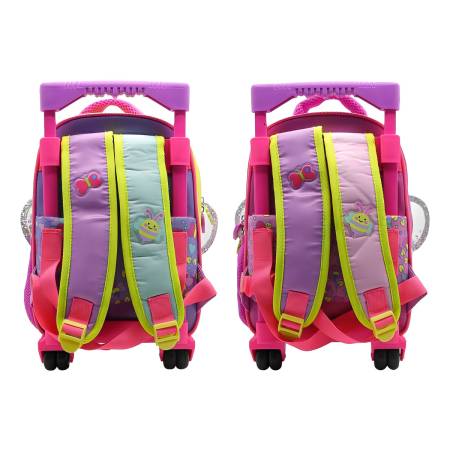 Mochila Carrito Simones Jardin 12'' Si908 Color Rosa - Imagen 3