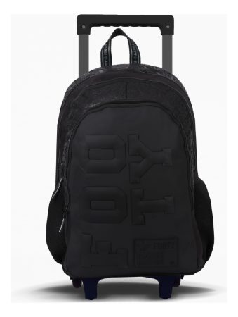 Mochila Carro 18 Big Kids Rubber Footy F5011 Negro