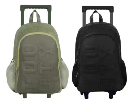 Mochila Carro 18 Big Kids Rubber Footy F5011 Negro - Imagen 2