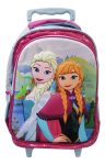 Mochila Infantil Frozen Anna Y Elsa 3d Con Carro 40 Cm