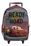Mochila Escolar Cars 3d Tafeta Niños Con Ruedas