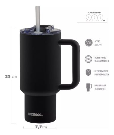 Jarro Vaso Waterdog Térmico Con Manija Cold 900ml - Imagen 10