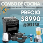 Cocina + Cubiertos + Batería cocina + Licuadora + Jarra eléctrica
