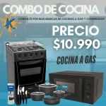 Cocina + Cubiertos + Batería cocina + Microondas