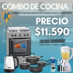 Cocina combinada + Cubiertos + Batería cocina + Licuadora + Jarra eléctrica