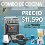 Cocina combinada + Cubiertos + Batería cocina + Licuadora + Jarra eléctrica