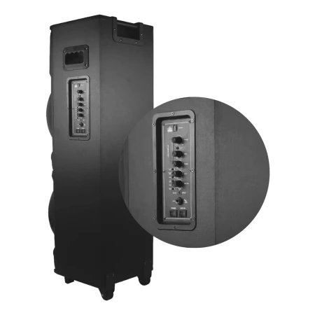 Parlante Doble De 12 PuLG. Nordmende Fm Led Aux Bt Usb - Imagen 2