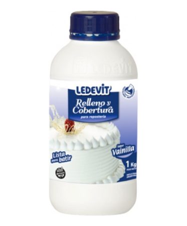 Relleno Y Cobertura Ledevit 1kg Vainilla