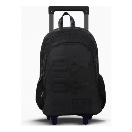Mochila Carro 18 Big Kids Rubber Footy F5011 Negro