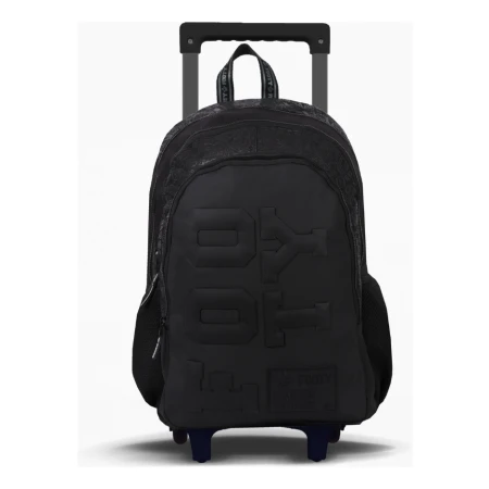 Mochila Carro 18 Big Kids Rubber Footy F5011 Negro