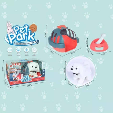Peluche Perro Que Ladra Y Camina Con Accesorios Mundo Kanata - Imagen 2