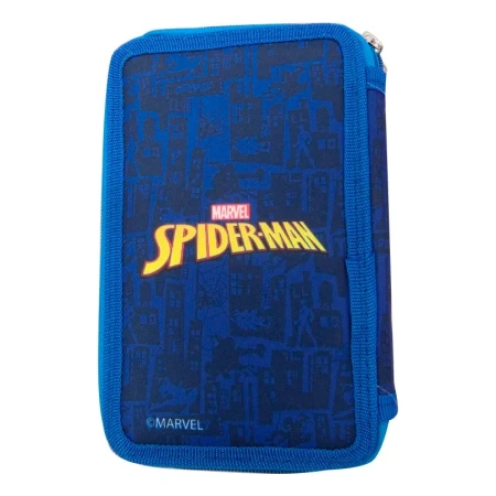 Cartuchera Escolar Spiderman 3 Pisos Vamos A Jugar Azul - Imagen 2