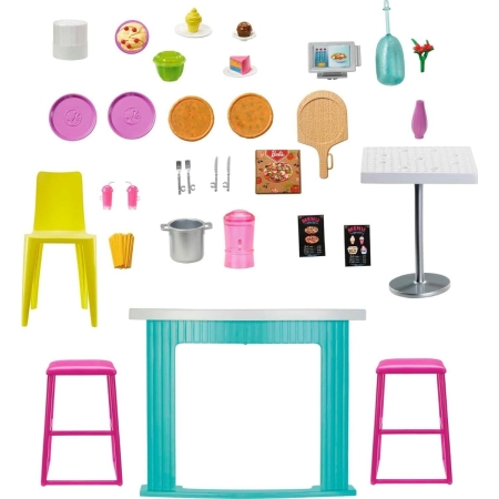 Casita Restaurante De Barbie Con Muñeca Hbb91 Mundo Kanata - Imagen 2